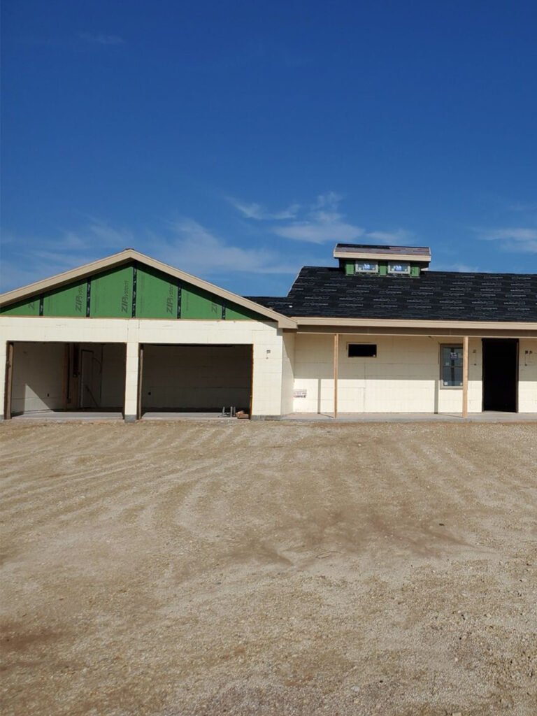finished custom home