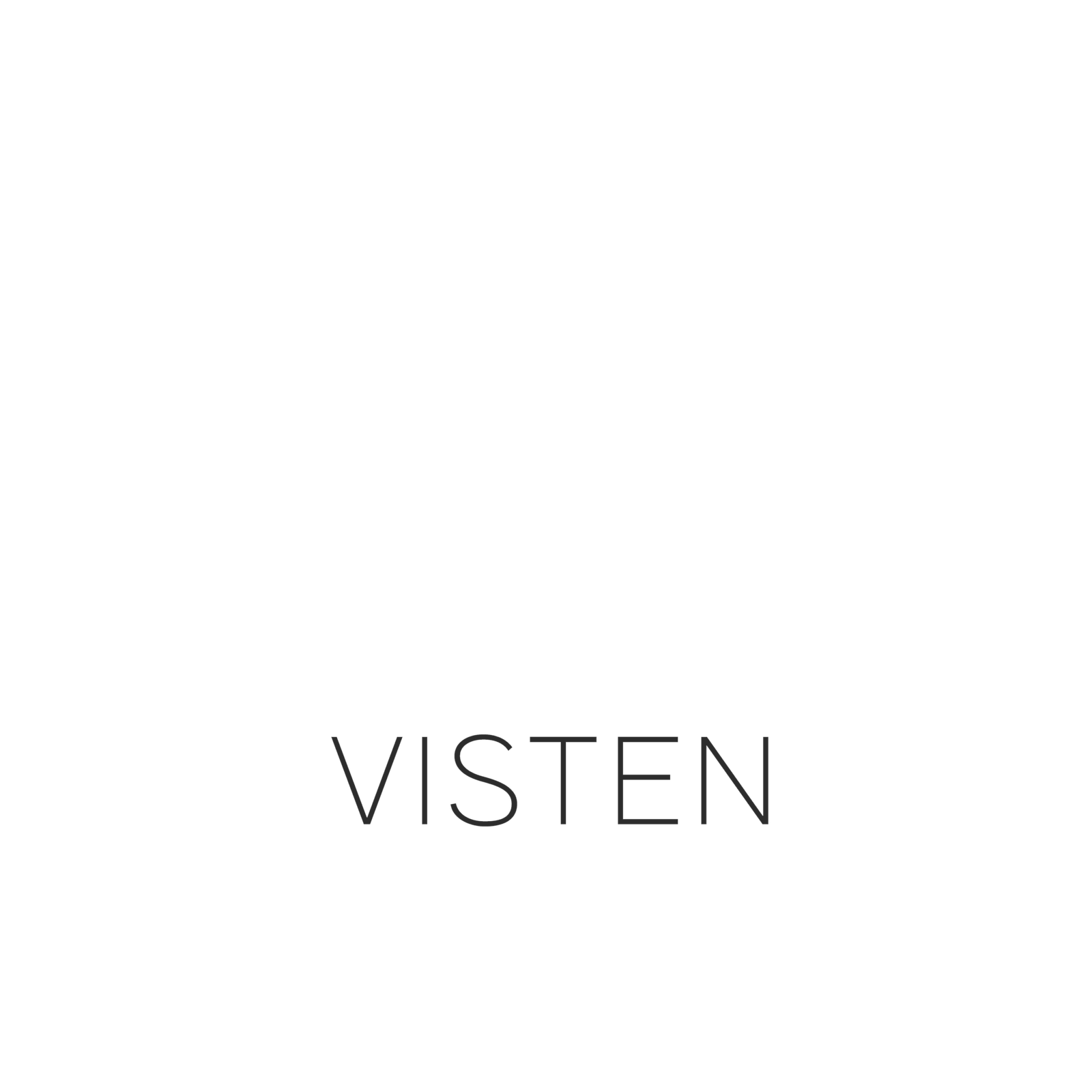 black visten logo text